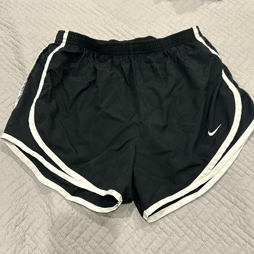 Black and white Nike shorts